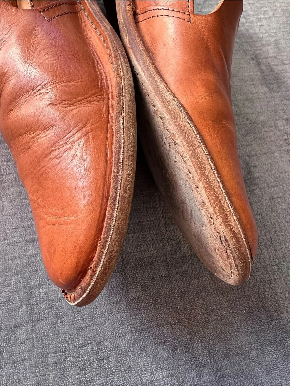 Astorflex Patnoflex Slip On Loafers Brown Leather Mens Size 42 EU 9 US Barefoot